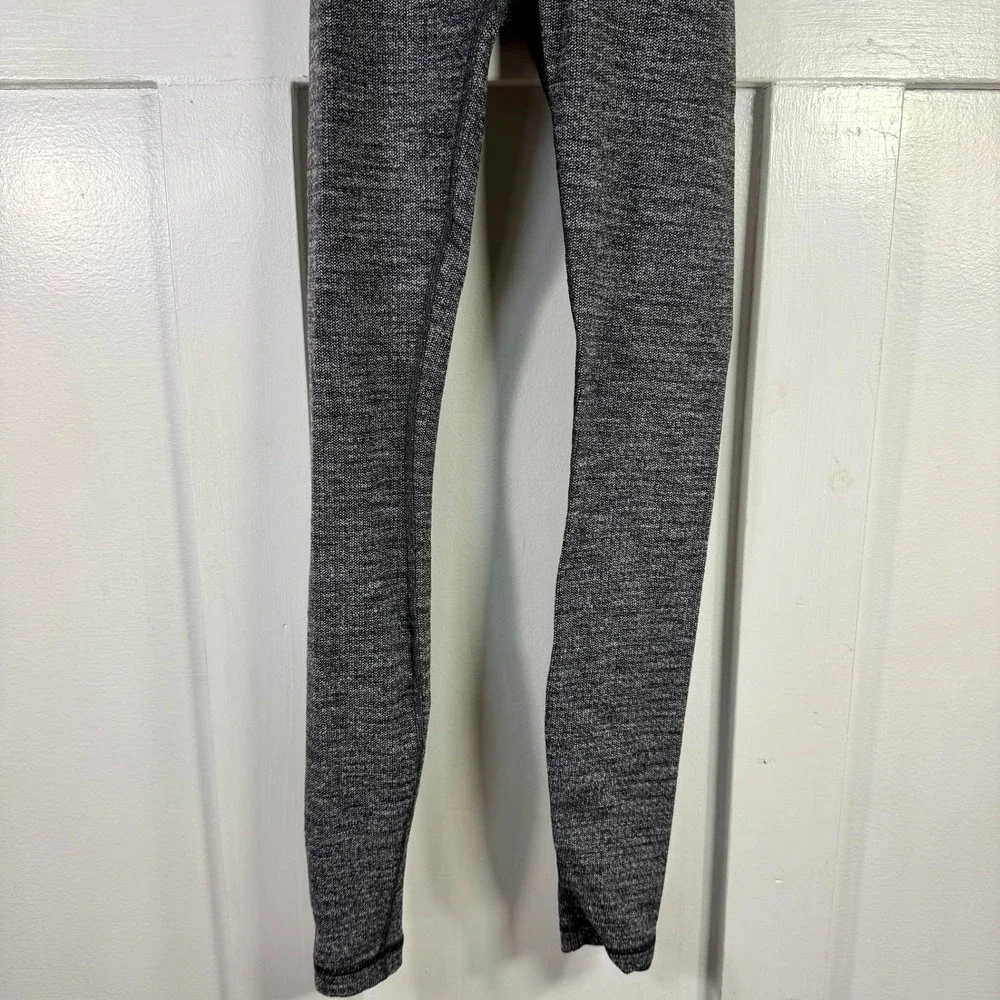 Lululemon Align High Rise Leggings Blk Heathered Speckled Pattern Approx‎ Size 2